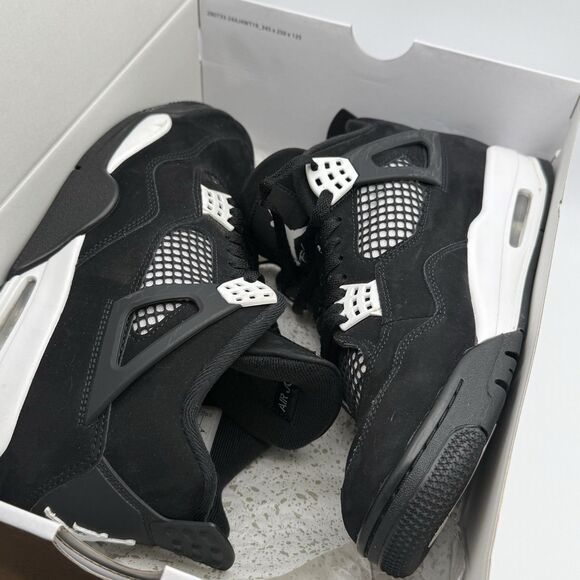 Air Jordan 4 Retro Black/White-Black Men’s Size 10 FQ8138-001 main image 9